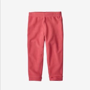 Patagonia fleece pink bottoms 12-18M